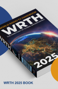 WRTH 2025 Book featuring the World Radio TV Handbook with global broadcasting information and radio frequency data